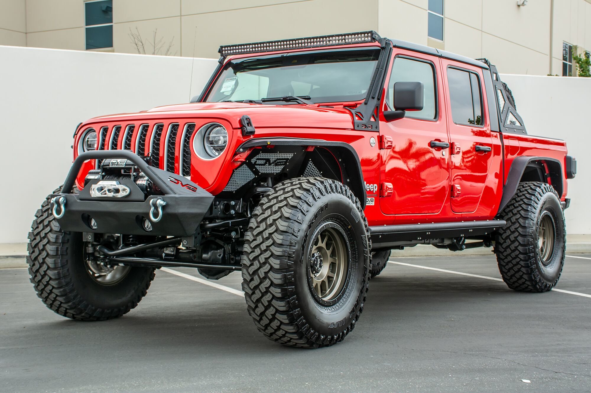 DV8 Offroad FDGL01 Armor Flat Slim Fenders for 2022 Jeep Gladiator JT